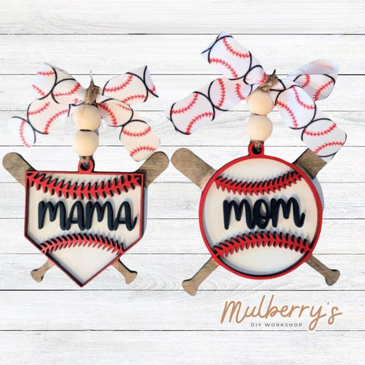 These 4" ornaments also look great as bag tags and car charms!&nbsp; You may personalize with your choice of name or team,