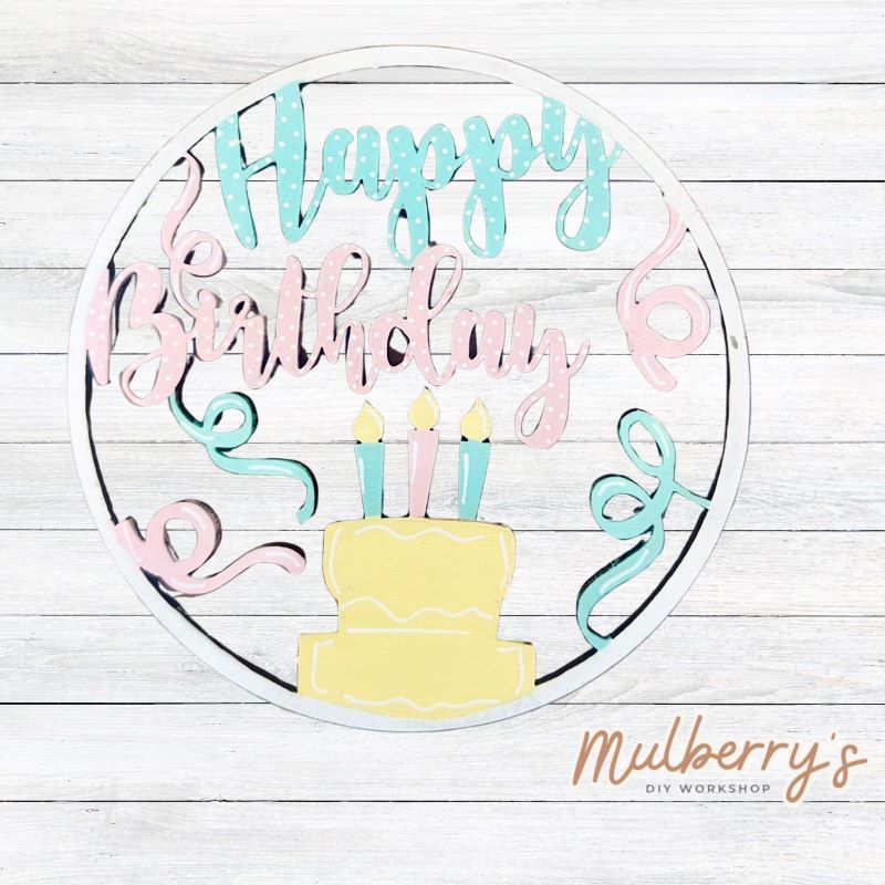 Decorate your home with our Happy Birthday insert. Our inserts may be displayed solo or with our interchangeable window, which is sold separately.