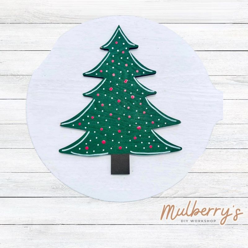 Our Christmas tree insert pairs perfectly with our Interchangeable Porch Leaner, which is sold separately.