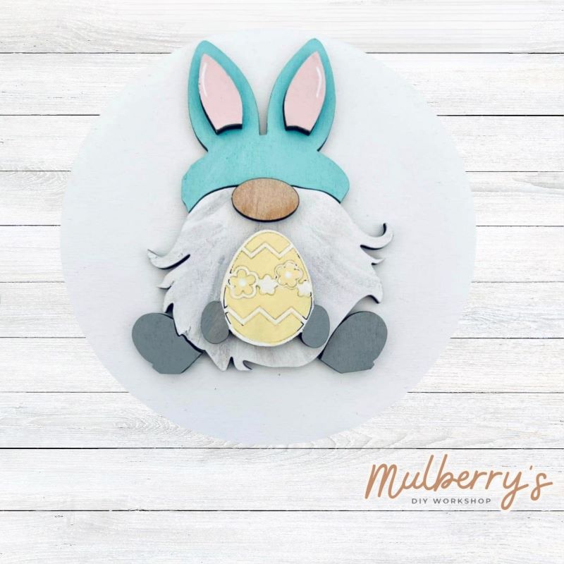 Decorate your home with our 4.5-inch Easter Gnome insert. Our inserts may be displayed solo or with our interchangeable mini plate stand, which is sold separately.