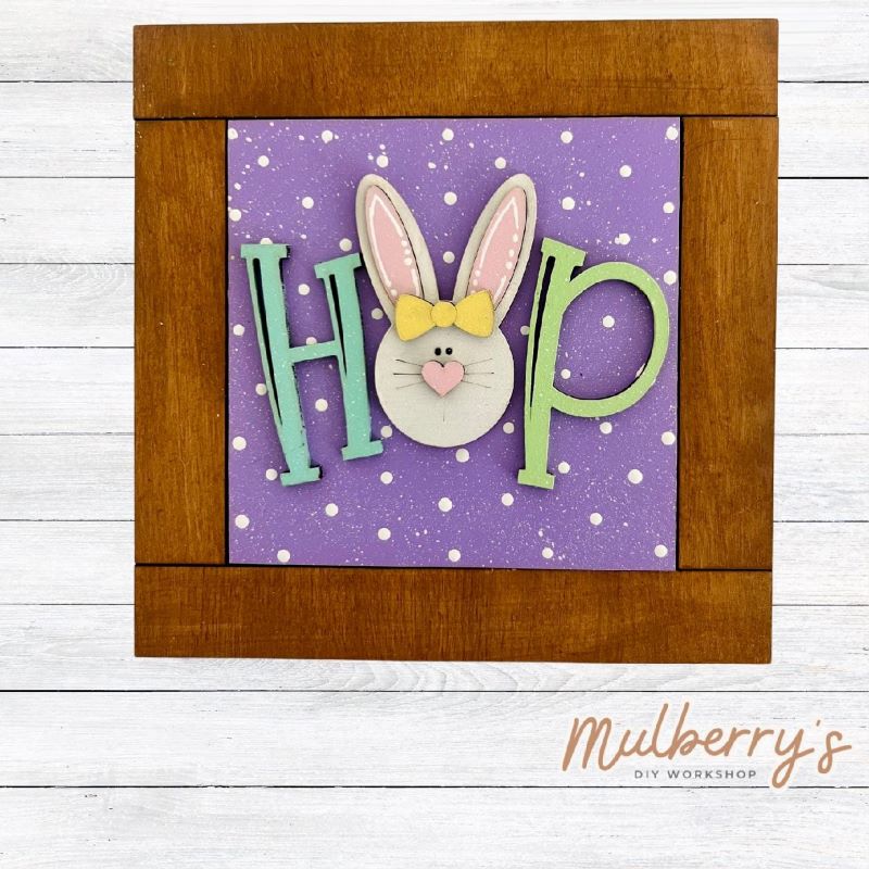 Our interchangeable square frame is the perfect way to display the different seasonal and holiday decorative tiles! Choose your favorite Easter decorative tile to display inside! This listing includes the base and choice of one Easter insert. Approximately 6" in diameter.