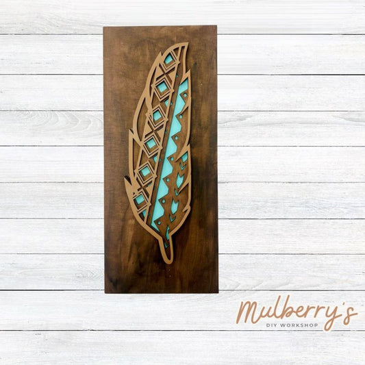 Our rectangle feather sign is approximately 14" tall by 6" wide.