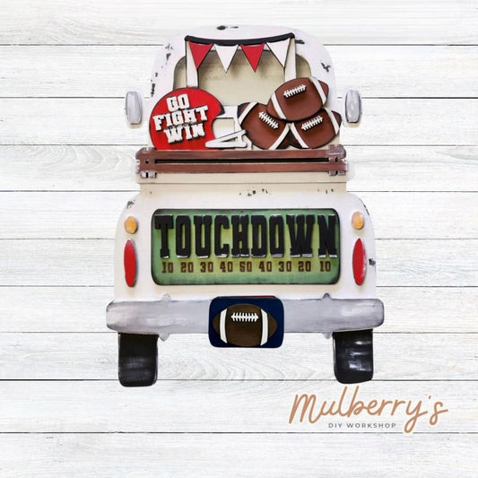 Our interchangeable truck is a must have!! Football inserts are included in this set. Additional inserts are available for each holiday/season!
