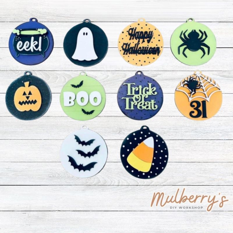 Our halloween ornaments are so cute! Approximately 3.5" in diameter.