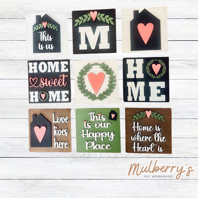 Our 4x4 home decorative tiles are so versatile. They go perfectly with many of our interchangeable bases! Display them in our learning towers, tiered trays, or display shelves.