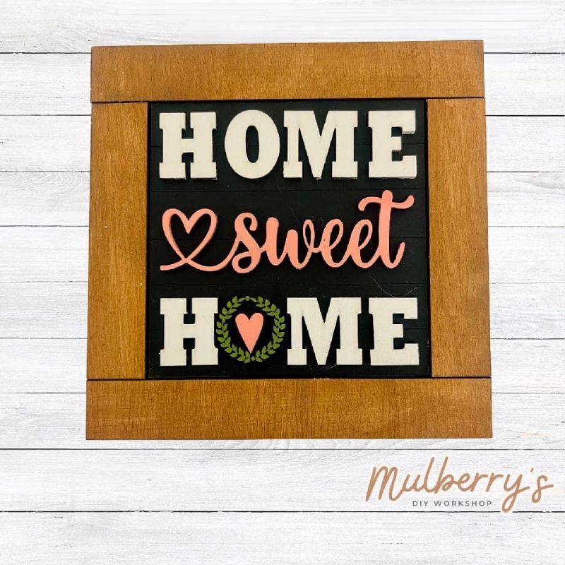 Our interchangeable square frame is the perfect way to display the different seasonal and holiday decorative tiles! Choose your favorite home decorative tile to display inside! This listing includes the base and choice of one home insert. Approximately 6" in diameter.