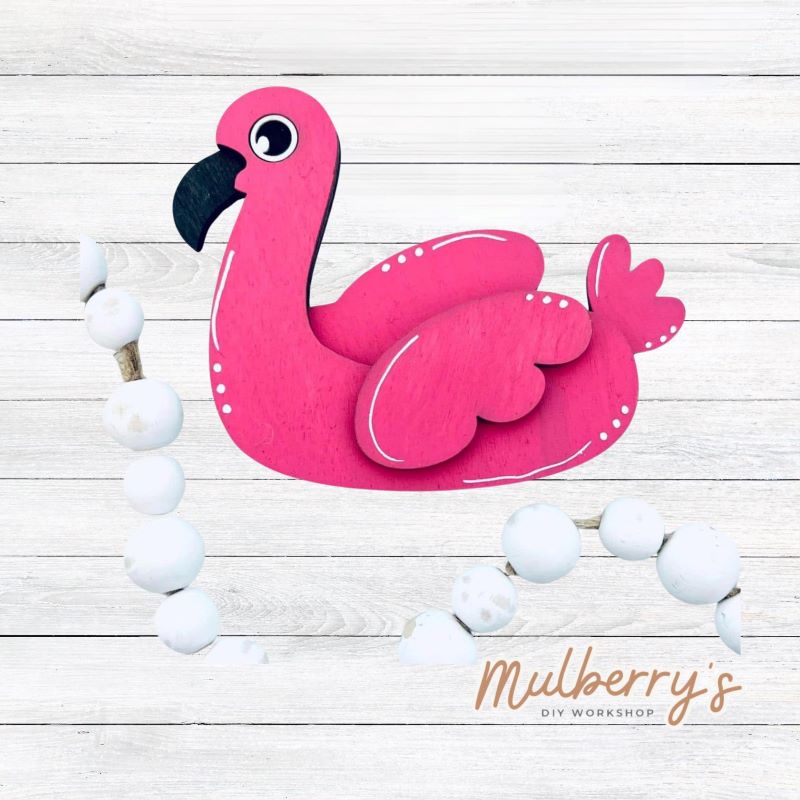 Decorate your home with our Flamingo insert. Our inserts may be displayed solo or with our interchangeable gnome, which is sold separately.