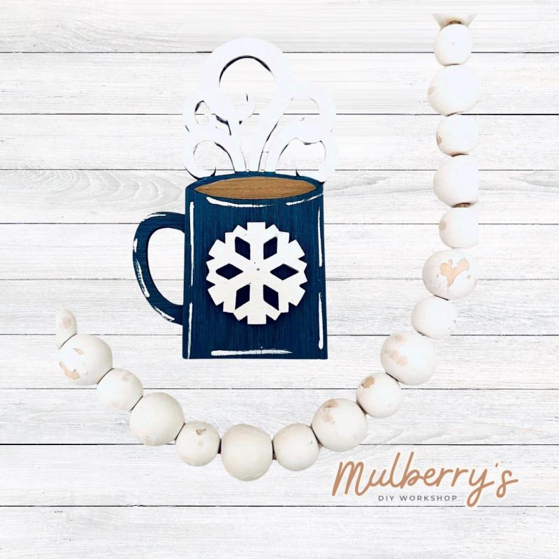 Decorate your home with our Winter Mug insert. Our inserts may be displayed solo or with our interchangeable gnome, which is sold separately.