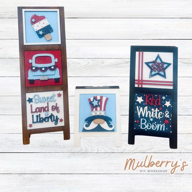 July 4th 4x4 Decorative Tiles