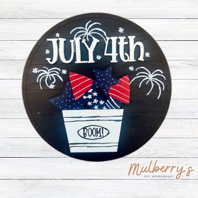 Interchangeable Tabletop with July 4th Insert