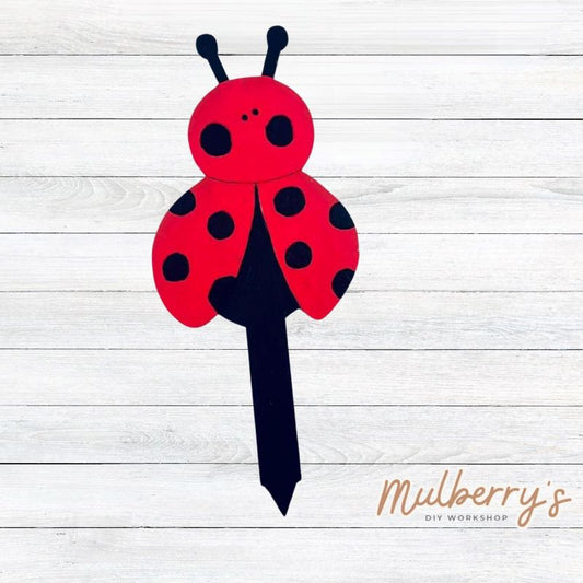 Our cute little garden ladybug stake is perfect for your garden! Approximately 8" tall.