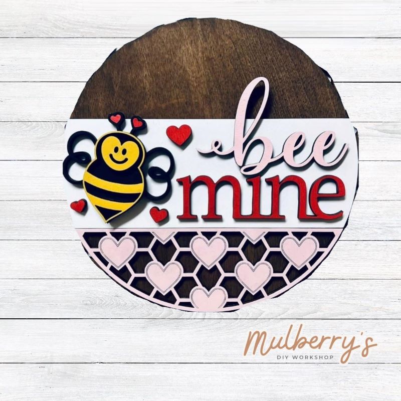 Decorate your home with our 7.5-inch Bee Mine insert. Our inserts may be displayed solo or with our interchangeable plate stand, which is sold separately.