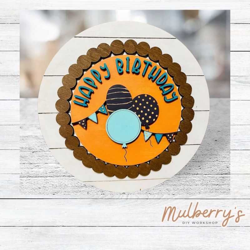 We love our large interchangeable plate with stand! It's approximately 11.5-inches is diameter and can display your favorite seasonal/holiday insert. This set includes the large interchangeable plate with stand and the happy birthday insert.