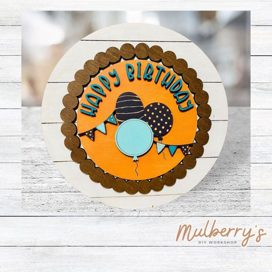 We love our large interchangeable plate with stand! It's approximately 11.5-inches is diameter and can display your favorite seasonal/holiday insert. This set includes the large interchangeable plate with stand and the happy birthday insert.