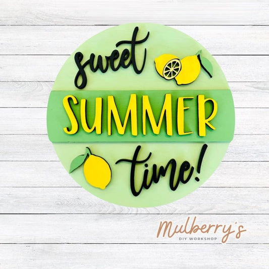 Decorate your home with our 7.5-inch Lemon Sweet Summertime insert. Our inserts may be displayed solo or with our interchangeable plate stand, which is sold separately.