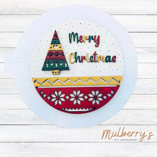 Decorate your home with our 7.5-inch Merry Christmas insert. Our inserts may be displayed solo or with our interchangeable plate stand, which is sold separately.