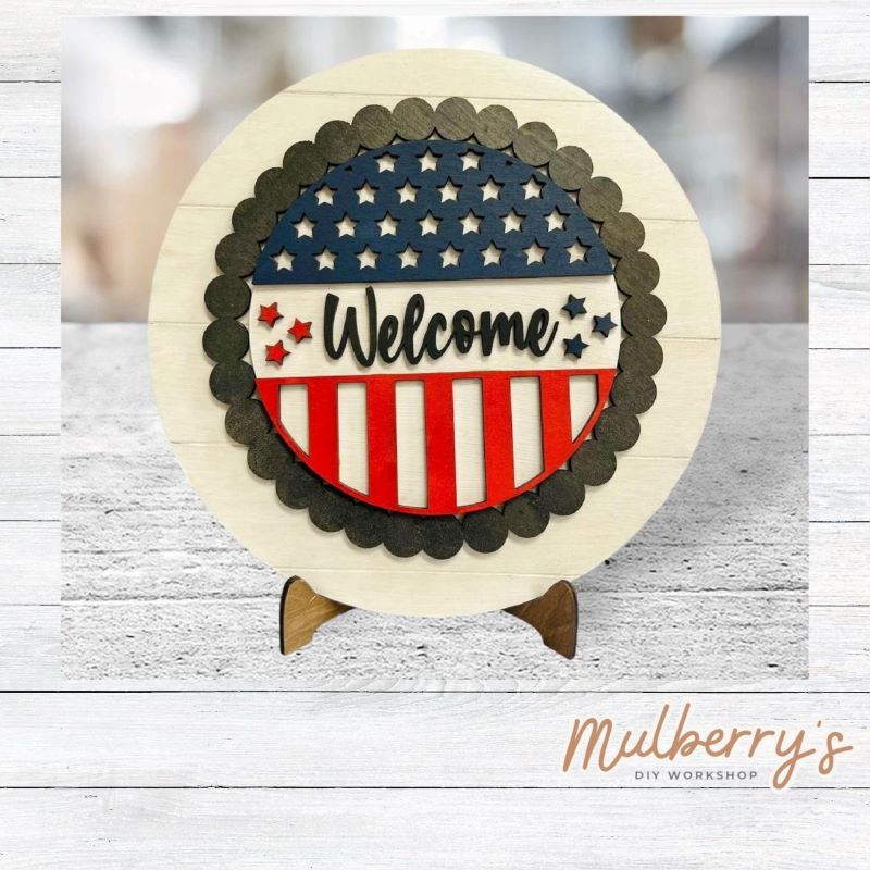 Patriotic Welcome Large Insert