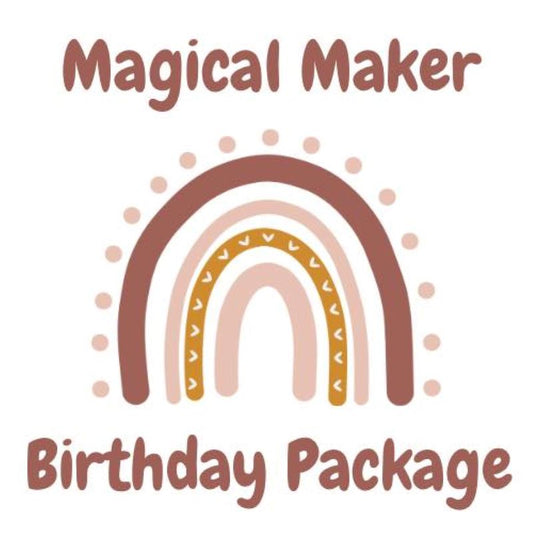 We love hosting birthday parties at Mulberry's DIY Workshop. Our Magical Maker Birthday Package is a private event. Food and drink are allowed. Cost of $360 includes private event space, 2-hours of fun, and a project from our birthday party collection for up to 18 guests.