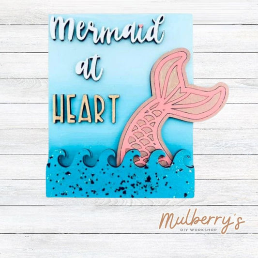 Is your child a mermaid at heart? Our cute mini sign is approximately 4" tall by 3.5" wide.