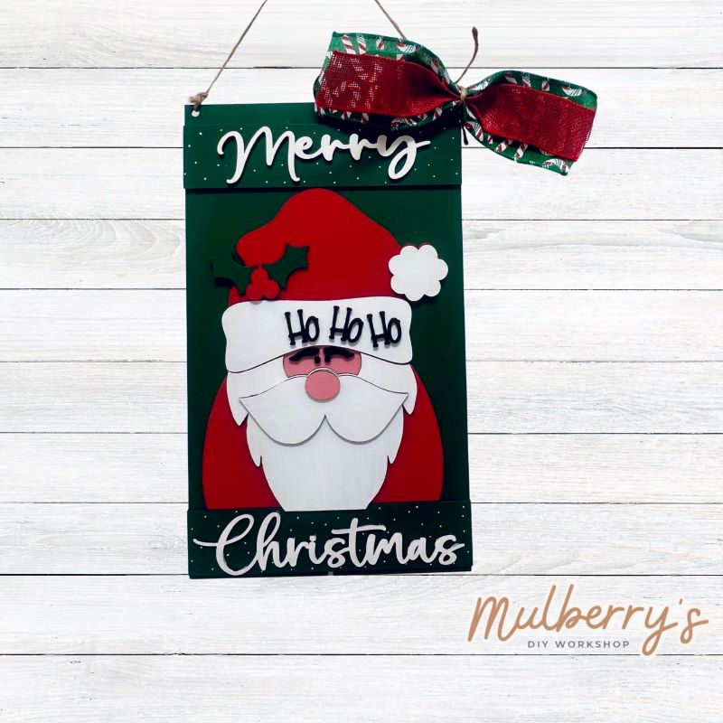 Merry Christmas Santa Mini Door Hanger