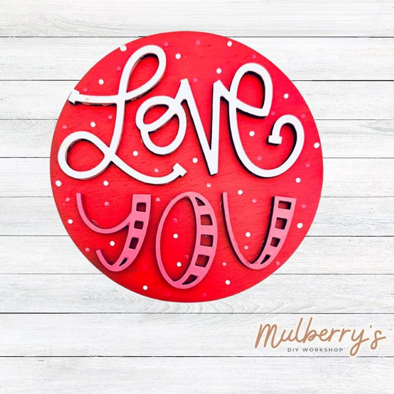 Decorate your home with our 4.5-inch Love You insert. Our inserts may be displayed solo or with our interchangeable mini plate stand, which is sold separately.