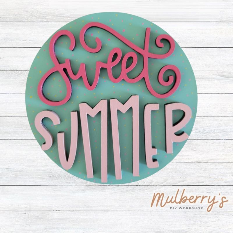 Decorate your home with our 4.5-inch Sweet Summer insert. Our inserts may be displayed solo or with our interchangeable mini plate stand, which is sold separately.