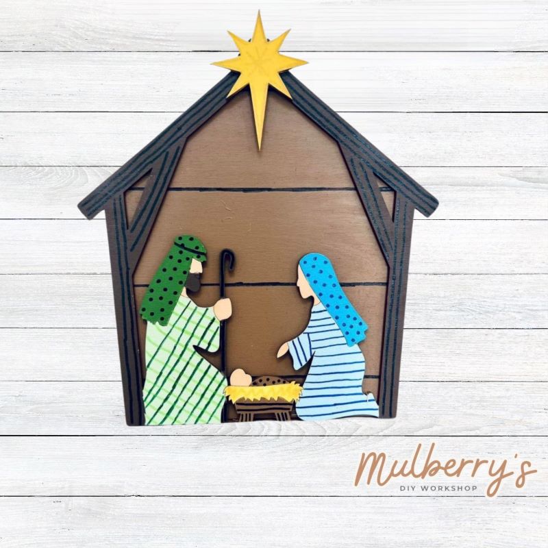 Our stand-up nativity scene is pefect for celebrating the Christmas season! Approximately 10.5" tall. Optional stand is available.