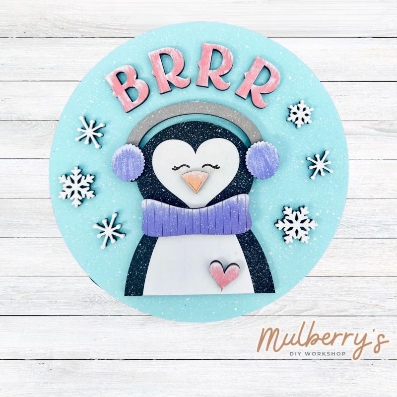 Decorate your home with our 7.5-inch Winter Penguin insert. Our inserts may be displayed solo or with our interchangeable plate stand, which is sold separately.