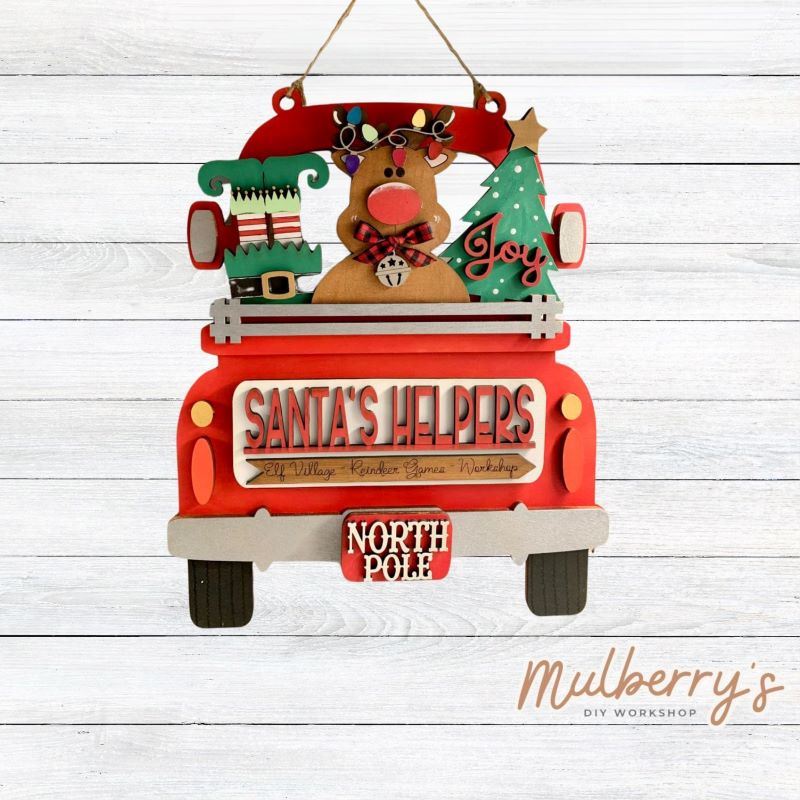 Our interchangeable truck is a must have!! Santa inserts are included in this set. Additional inserts are available for each holiday/season.