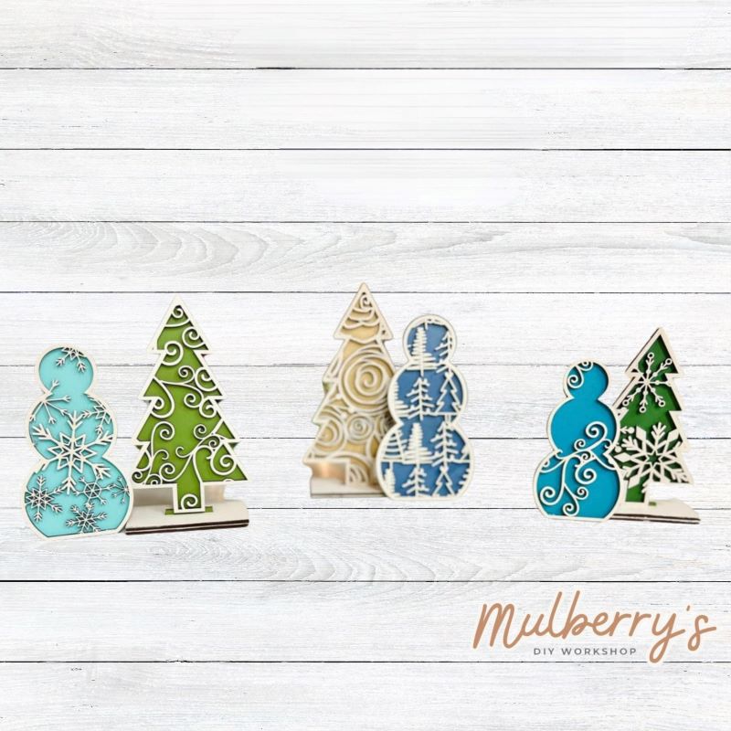 Decorate your home this winter with our floral snowman and winter trees! We have a variety of different designs to choose from.