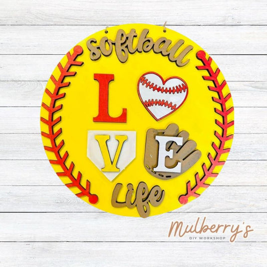 Show your love of the game with our 10.5" mini door hanger!
