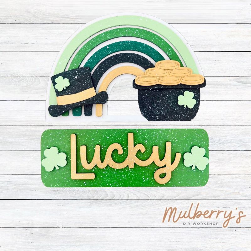 Our st. patty rainbow inserts go perfectly with our interchangeable breadboard, which is sold separately.