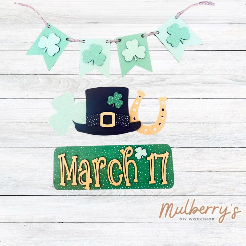 Our st. patty inserts inserts go perfectly with our interchangeable pallet stand, which is sold separately.