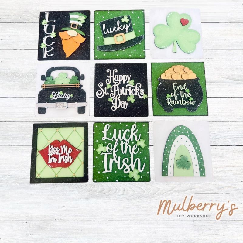 Interchangeable Square Frame with St. Patty Insert