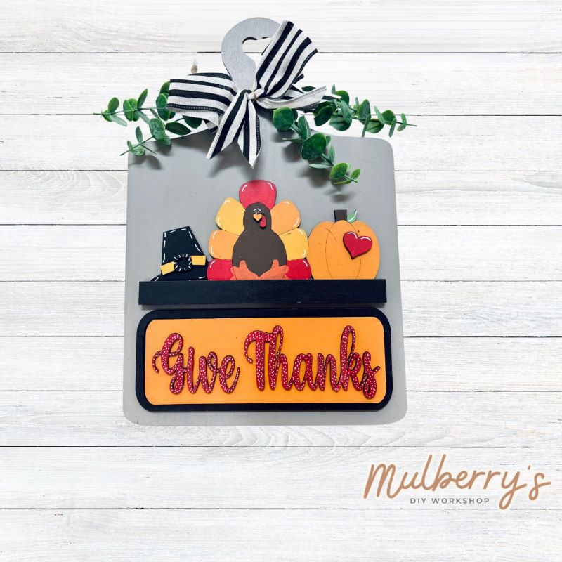 Interchangeable Breadboard Thanksgiving Inserts