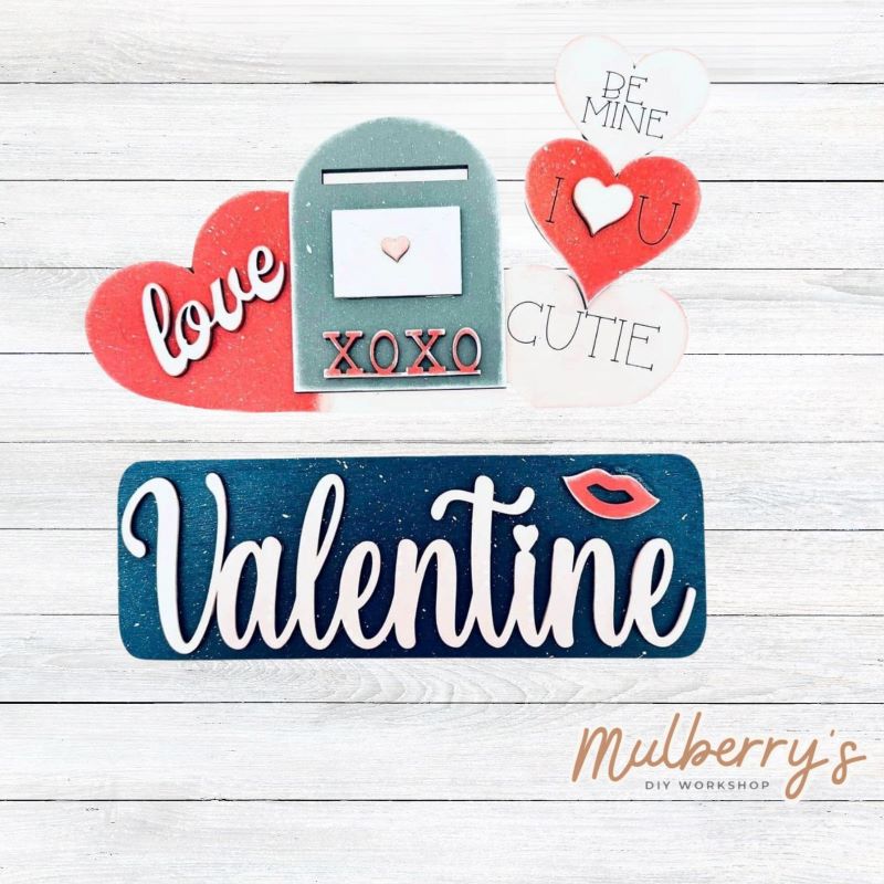 Our valentine inserts go perfectly with our interchangeable breadboard, which is sold separately.
